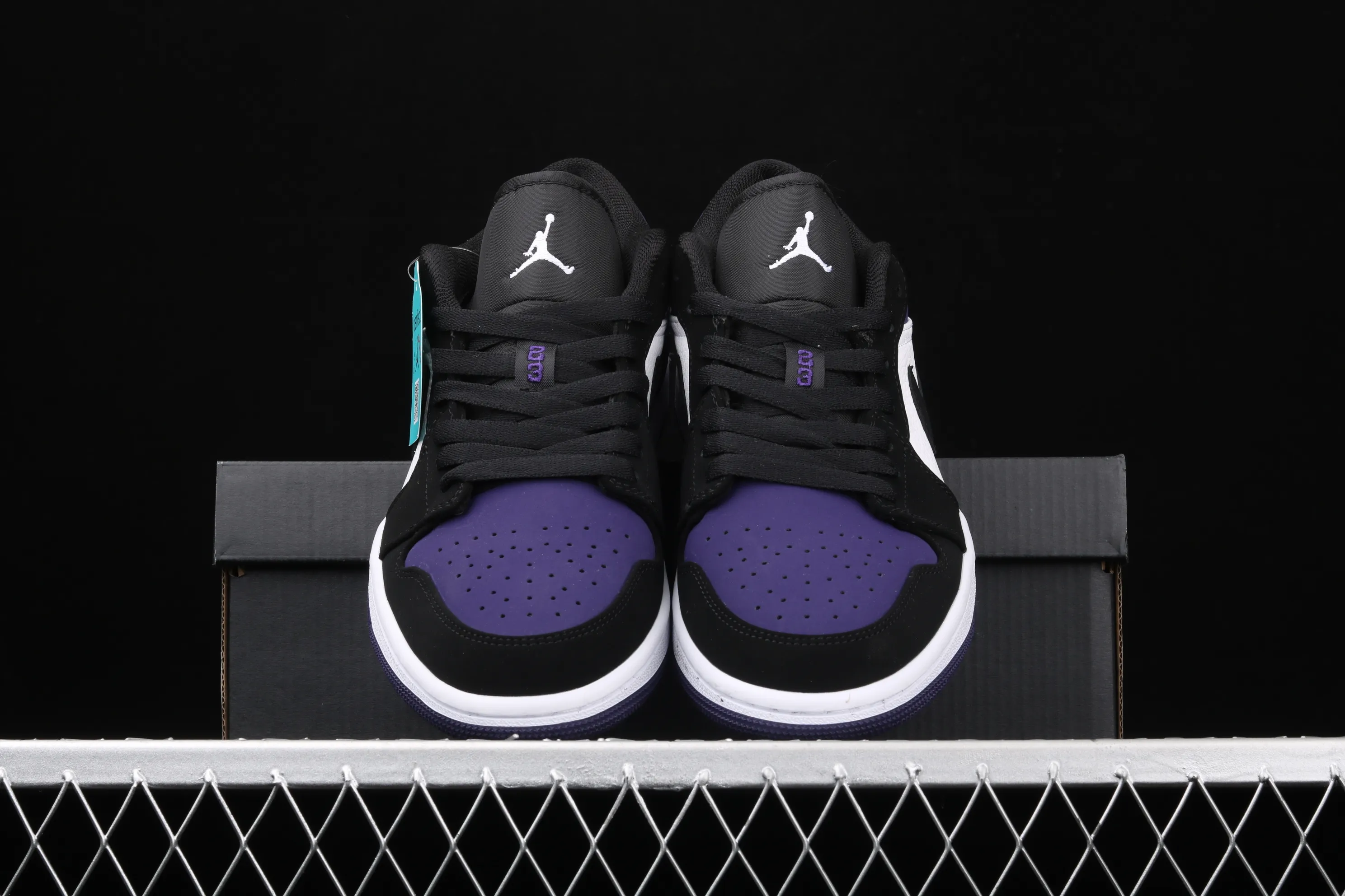 All categories Air Jordan Jordan series basketball shoes Air Jordan 1 Low New version Air Jordan 1 Low Court Purple AJ1 Joe 1 low top suede black purple toe 553558-125
